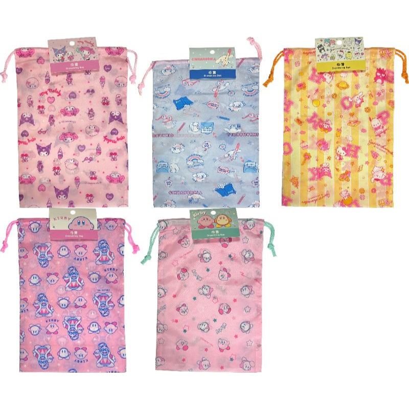 【Direct from Japan】Sanrio, Japan Anime Purse Drawstring Bag Storage Bag Polyester 21 × 31 × 10 cm (My Melody & Kuromi, Cinnamoroll, Sanrio Characters, Kirby of the Stars)