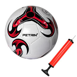 Kit Bola de Futebol Campo Petrin + Bomba de Ar e Bico Durabilidade e Precisão para Jogos, Treinos e Lazer