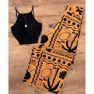 conjunto pantalona feminina forrada bom bolso
