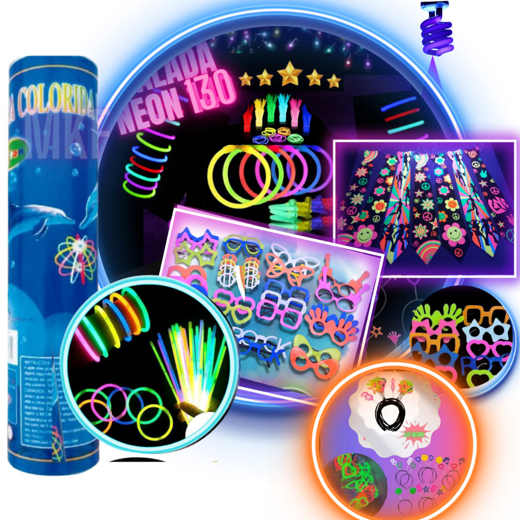 Kit Balada 130 Un Casamento Aniversario Confraternizacao 100 Pulseira 10 Oculos 10 Tiaras 10 Gravata em Oferta na Shopee