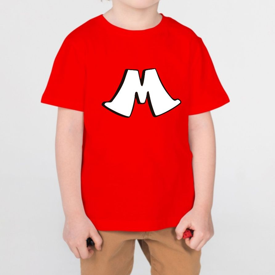 Camiseta modelo M do Mussa YouTuber Mussoumano Blusa Infantil Juvenil Adulto Presente Criança