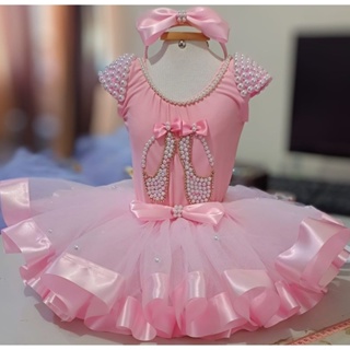 Roupa de Bailarina Tutu Fantasia Infantil Aniversário Mesversário Bailarina em Oferta na Shopee
