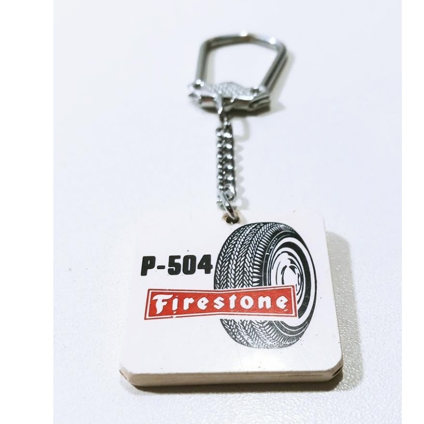 Chaveiro antigo Firestone Pneus P-504 Fusca  e transporte P-315
