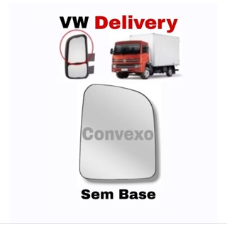 Lente Espelho Retrovisor Superior VW Delivery 2018/22 CONVEXO SEM BASE PLÁSTICA em Oferta na Shopee