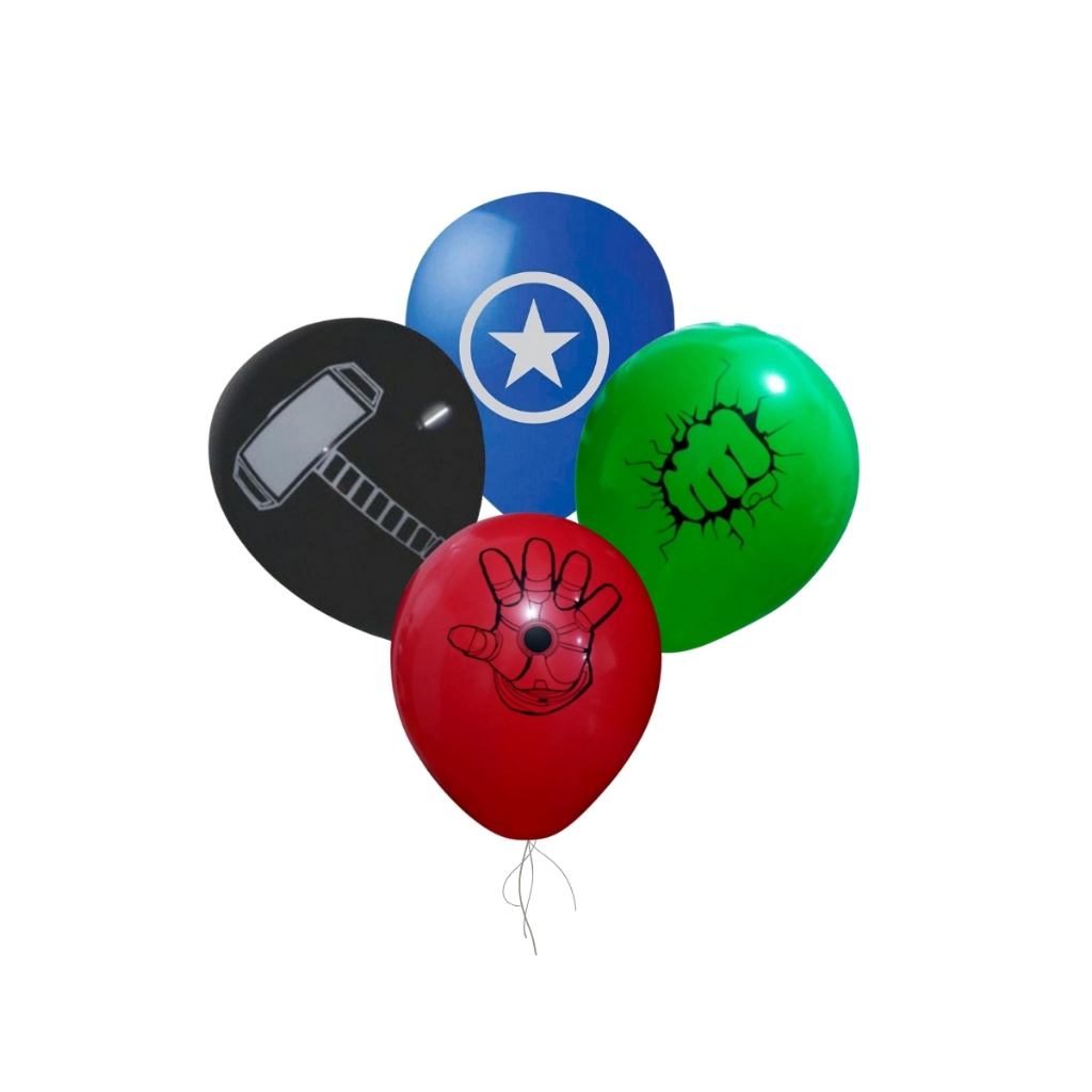 50 Balões Vingadores 11 Polegadas Festa Infantil em Oferta na Shopee
