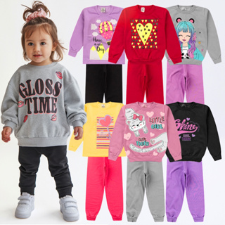 Kit 4 Peças Conjunto Moletom Infantil Menina 1 ao 16 Feminino Outono Inverno em Oferta na Shopee