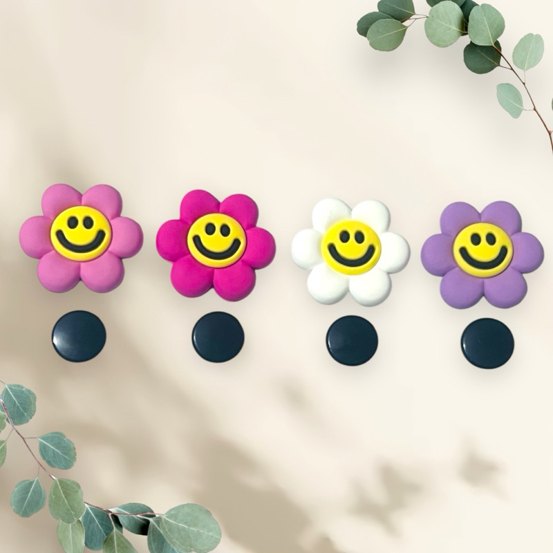 Kit Charm 4 Pin Emborrachado Botões Jibbit Babuche Croc Flor Smile Fofa