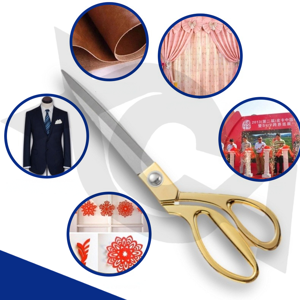 Tesoura Alfaiate Profissional Costura Dourada Costureira Tecido Pano Aço Inox 3 Tamanhos em Oferta na Shopee