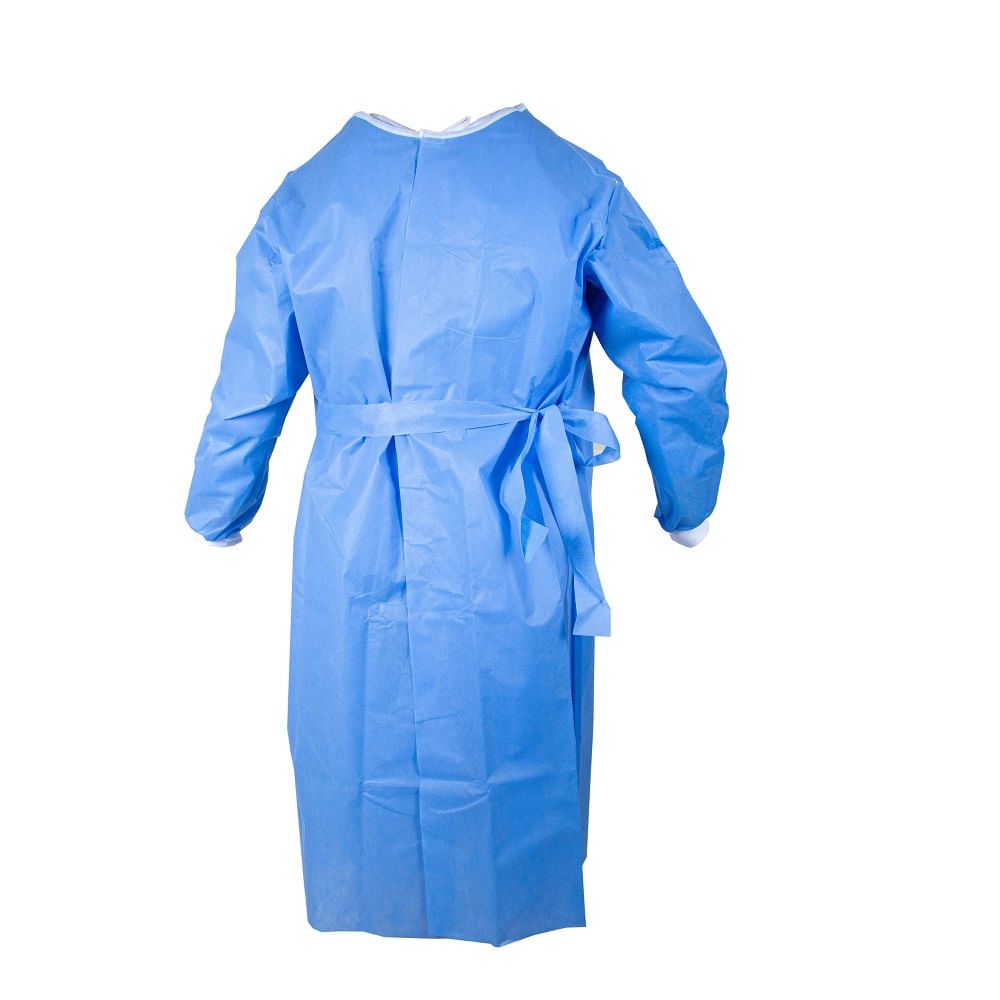 Kit 10 Avental Impermeável c/ Punho Manga Longa Azul Dejamaro em Oferta na Shopee