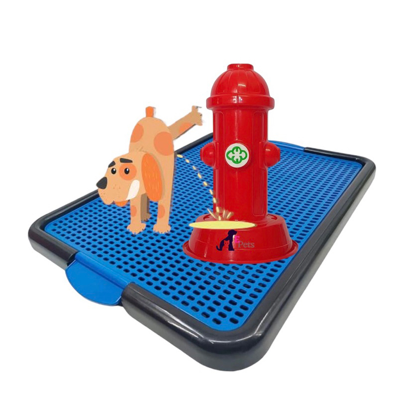 Tapete Higiênico Sanitário Azul + Hidrante - Canino - Para - Cachorro.