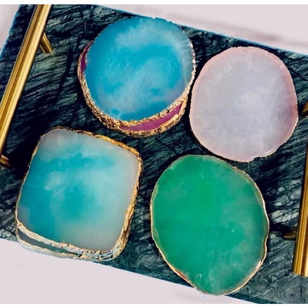 Pedras de Resina Ágata para Fotografia Paleta de Pintura de Unhas Artísticas em Oferta na Shopee