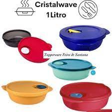 Tupperware Marmita Redonda para Microondas Cristalwave 1 litro