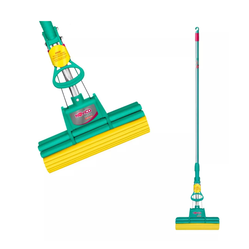 Mop Sekito Noviça com Cabo Bettanin Rodo Mágico - Limpeza Eficiente Prática Rápida -Todos os Pisos