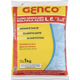 Cloro Genco Ação 3 Em 1 - 1kg Genco Para Piscina em Oferta na Shopee