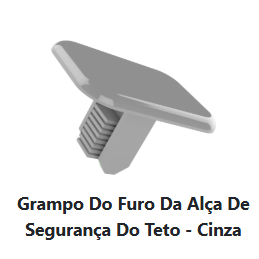 Grampo Do Furo Da Alça De Segurança Do Teto cinza  Chevrolet
• Kadett (1989 até 1998)