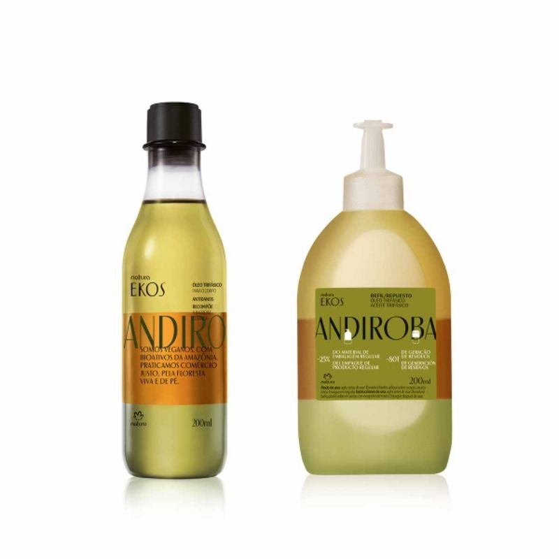 Kit Ekos Óleo Corporal Trifásico Andiroba com Refil