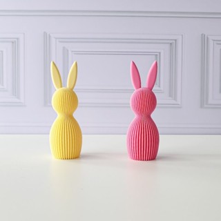 Kit 2 Coelhos de Páscoa Minimalista 10cm – Decoração Moderna em Oferta na Shopee