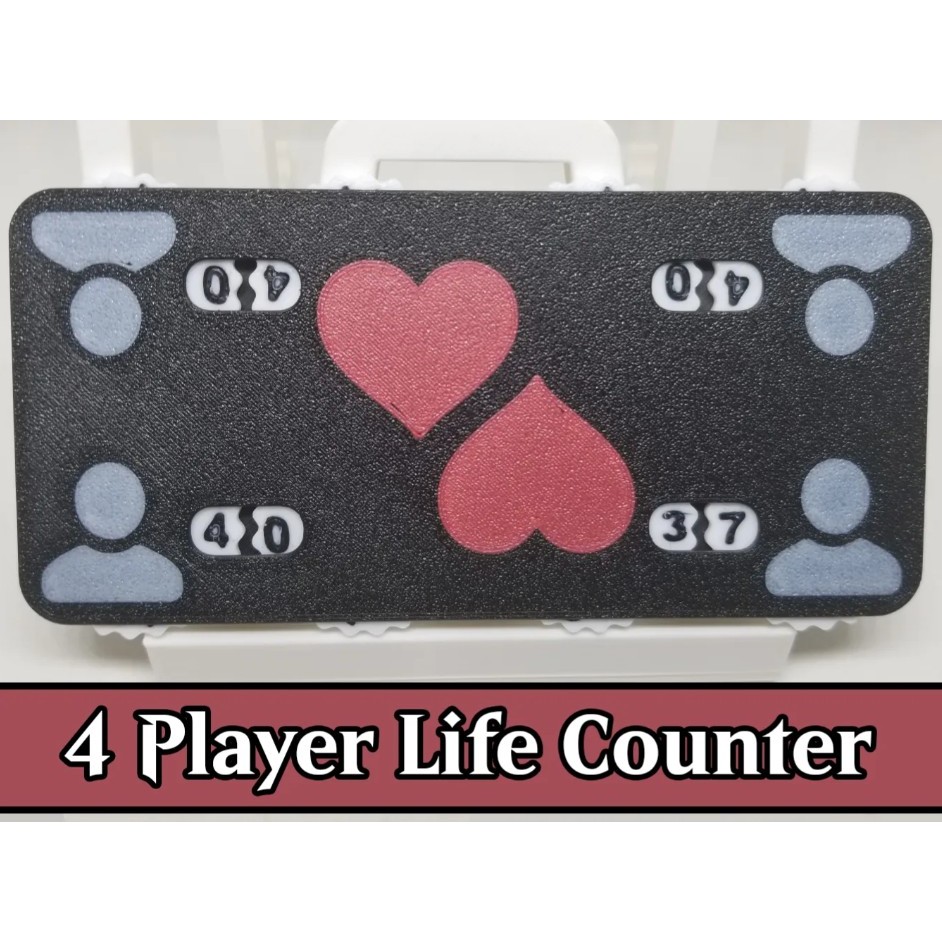 Marcador de Vida MTG – 4 Jogadores, 2 Jogadores, Veneno e Contador de Mana – Personalizado 3D em Oferta na Shopee