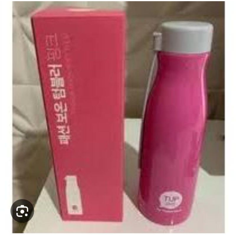 Garrafa térmica Slim 410ml com Glitter Tupperware.