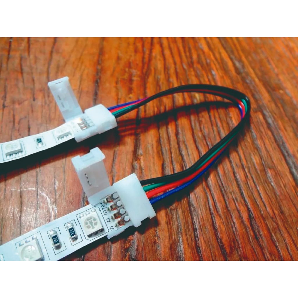 kit 1 2 3 5 ou 10 Emenda Rápida DUPLA 10 mm 2 Lados Rgb Para Fita Led 5050 2835