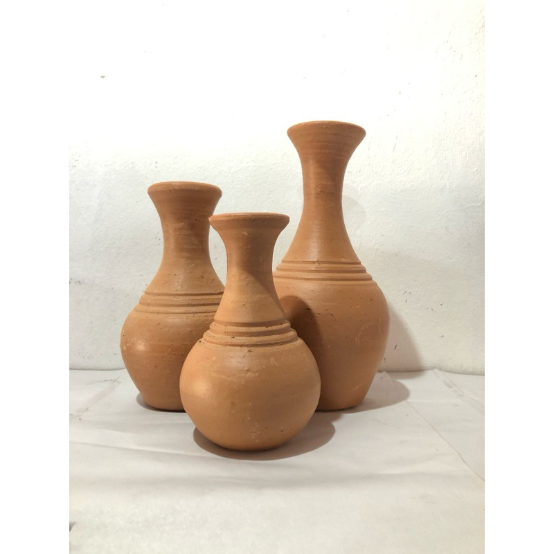 Garrafinhas de Barro Artesanal – Estilo Moringa para Decoração