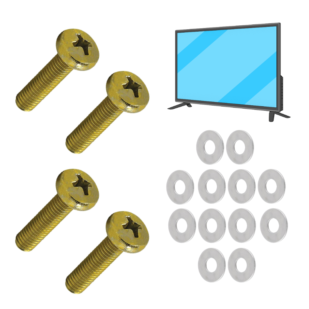 Kit Parafusos M6 Suporte de TV / Monitor na parede (padrão VESA) - Várias marcas