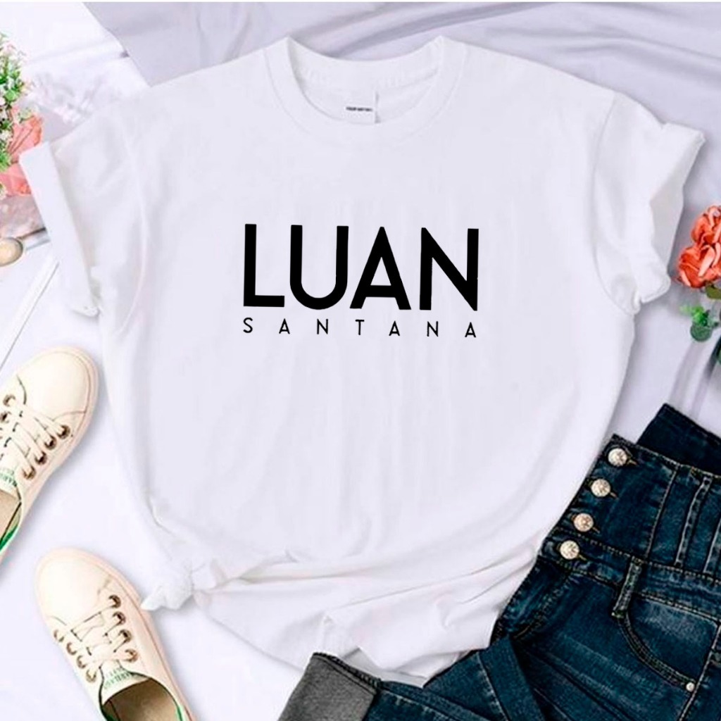 Camiseta Luan Santana Unissex Sertanejo Camisa Básica Fã Luan Santana