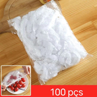 Kit 100 Capas Veda Tudo Filme Plástico Tampa Protetora Alimentos Descartável Cozinha Pacote 100 Unidades Atacado em Oferta na Shopee