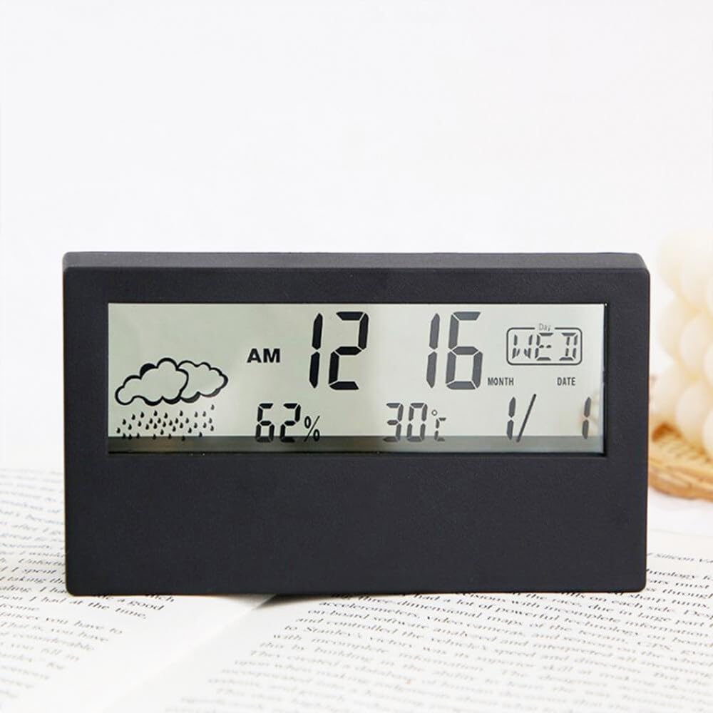 Relógio Digital Mesa Design Moderno Luz Noturna Decoração, Mesa De Desktop Decoração De Casa