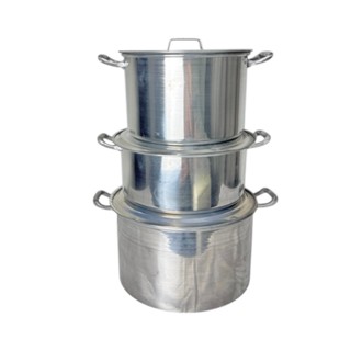 Kit Panela de Alumínio para Feijoada Jogo de Panela 3 peças Kit Feijoada Caçarola Grande
