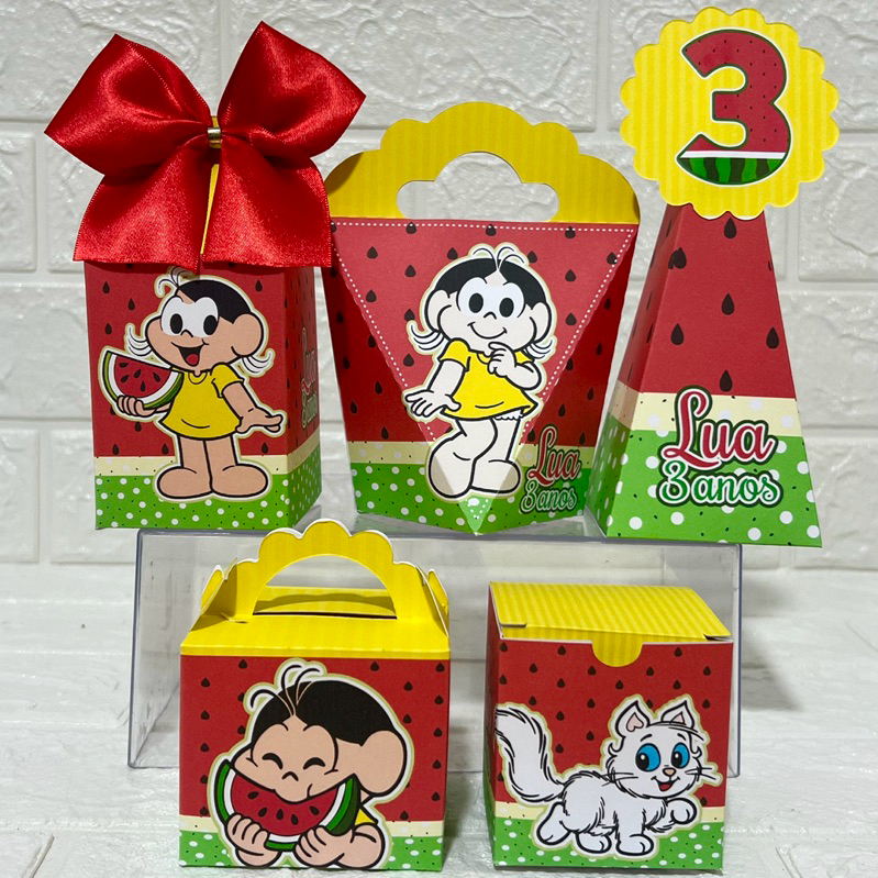Magali - Personalizados - kit festa - lembrancinha - aniversario - caixinhas personalizadas - festa infantil
