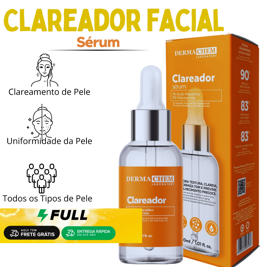Serum Clareador de Mancha e Melasma Cuidados com a Pele Dermachem