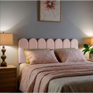 Cabeceira Adesiva de Cama Box Nuvem - Módulo 40x19cm, Cama Solteiro Casal Queem King