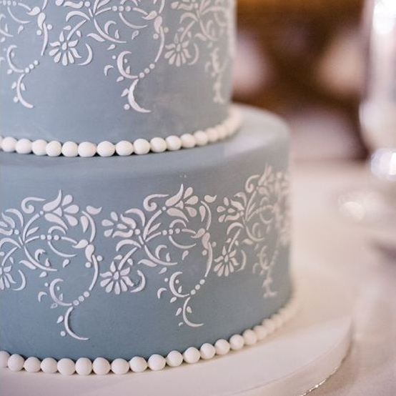 Stencil Para Bolo - Ramos de Flores