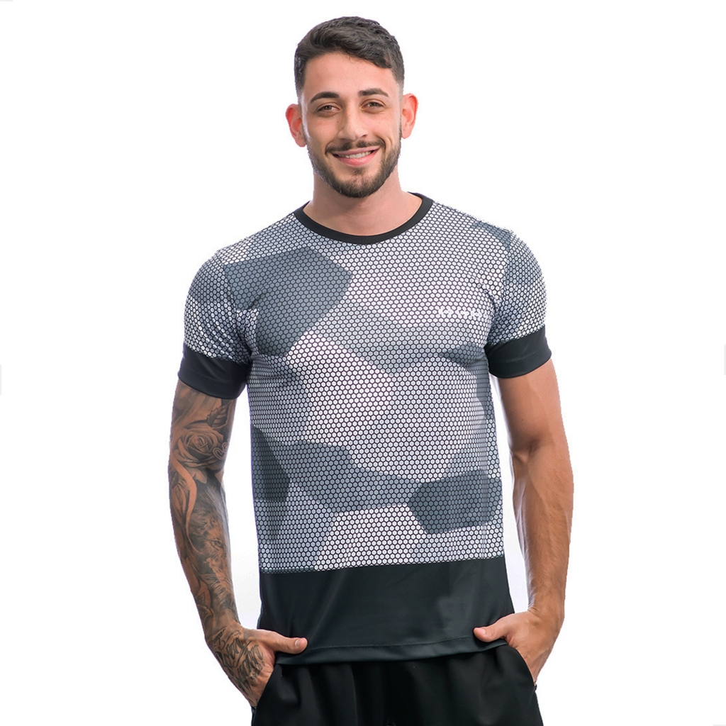 Camisa Dry Fit Masculino Com Proteção UV B2 Camisa Academia Masculino