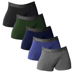 KIT 5 CUECAS BOX BOXER MICROFIBRA FORRO 100% ALGODÃO PLUS SIZE EXTRA GRANDE G1 G2 G3 G4