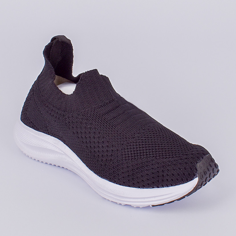 Tênis Meia Infantil Juvenil Kidy Energy Preto Branco Leve Confortável Respitec Calce Fácil em Oferta na Shopee