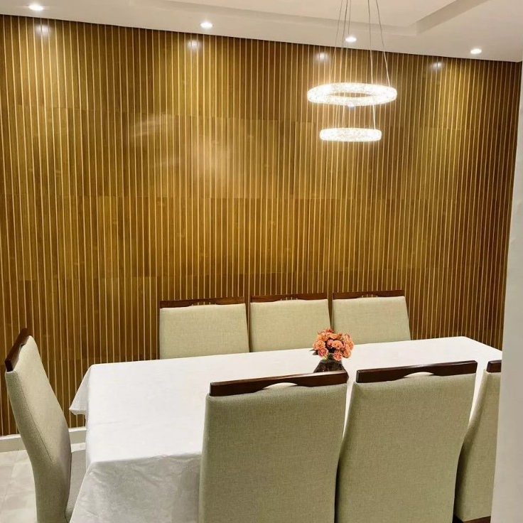 Kit Placas Painel Revestimento Ripado em MDF Auto Colante - 45x11cm em Oferta na Shopee