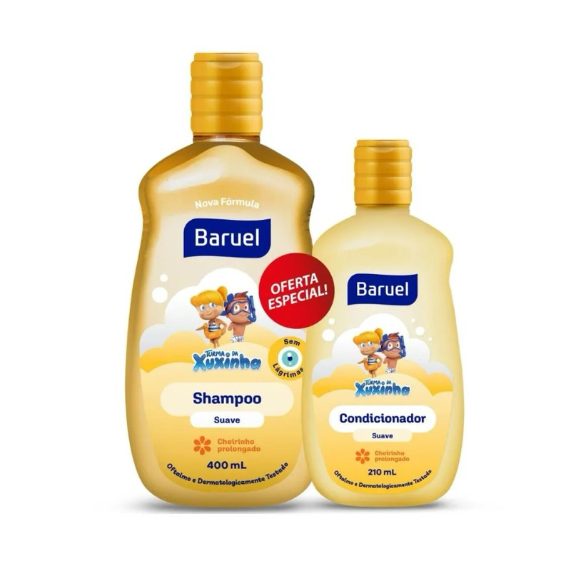 Kit Shampoo 400ml + Condicionador 210ml Suave Baruel Oferta Especial em Oferta na Shopee