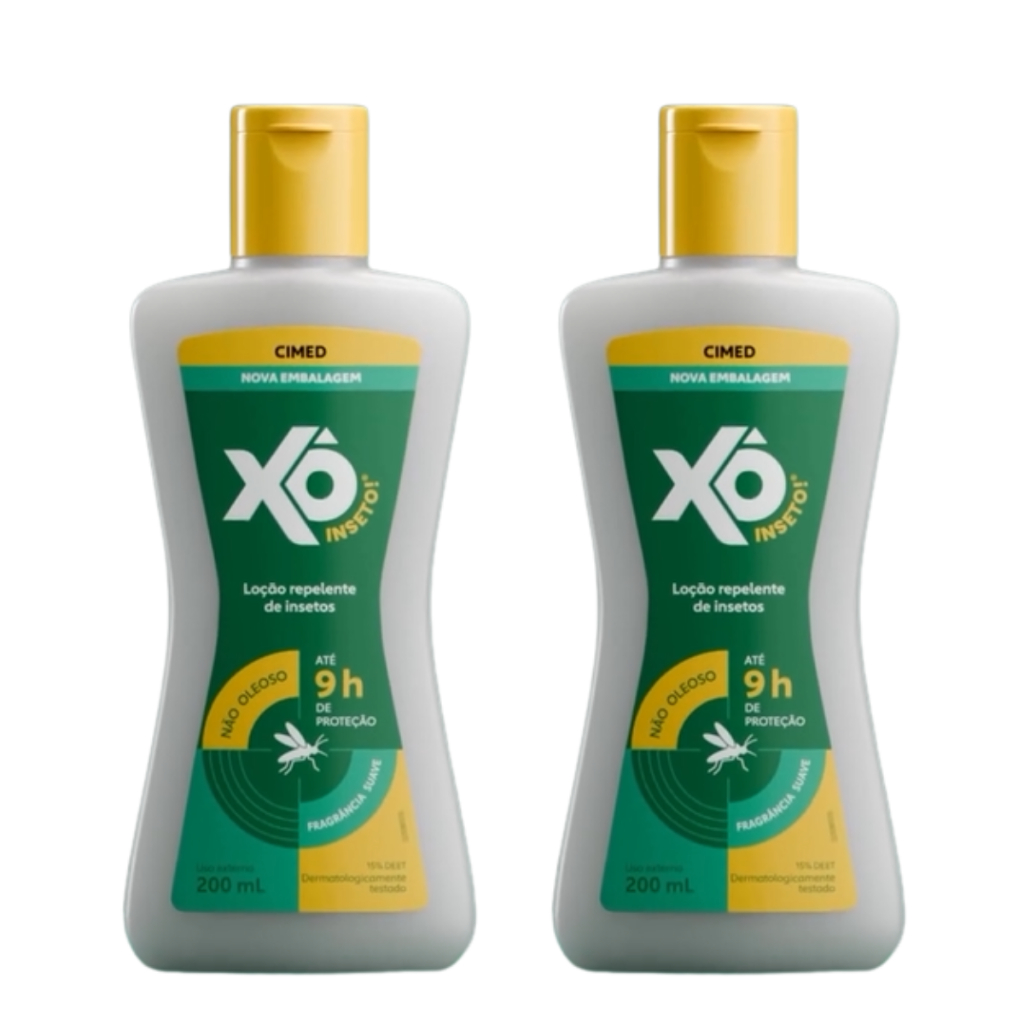 Kit 02 Xô Inseto Creme Repelente 9H Proteção Contra Mosquitos - CIMED