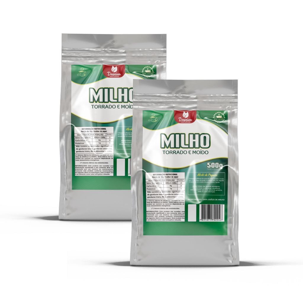 Kit 2 Unidades Milho Torrado E Moído (Café De Milho) 500g Granville
