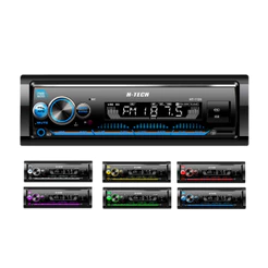 Auto Radio H-tech Usb/sd/bt 4x45w/rms Rgb 7cores Ht-1125