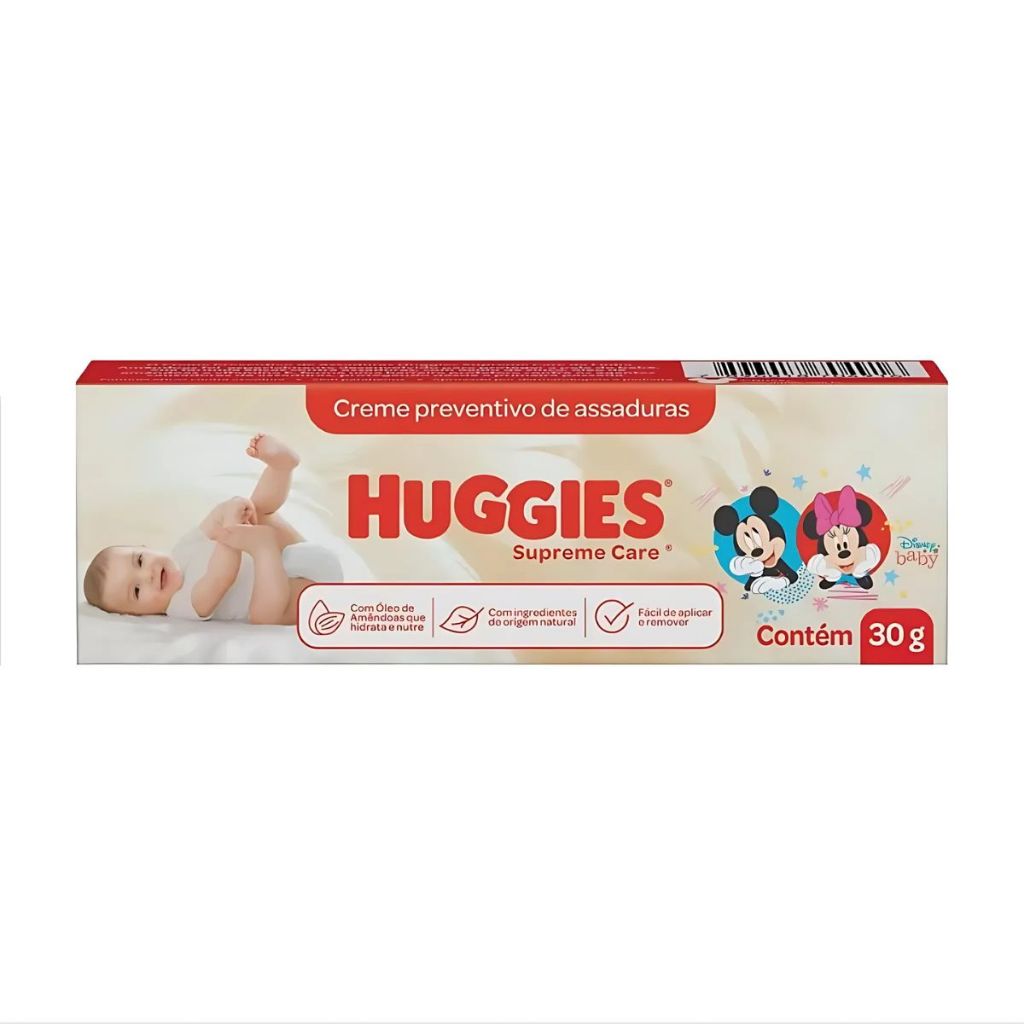 Creme Preventivo De Assaduras Huggies Supreme Care 30g em Oferta na Shopee