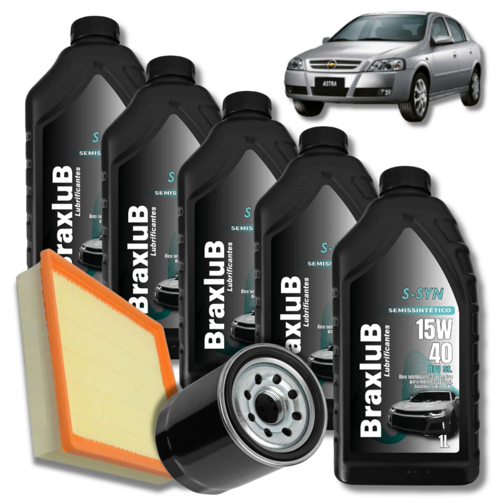 KIT TROCA DE OLEO 15W40 + FILTROS GM (ASTRA 2.0 2005)