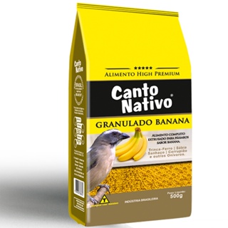 Mistura para Trinca Ferro Sabiá Alimento Canto Nativo Granulado Banana 500Gr em Oferta na Shopee