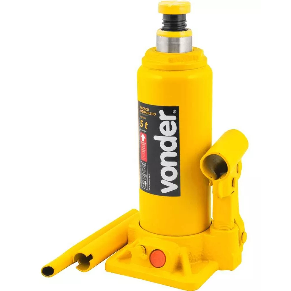 Macaco Hidráulico Tipo Garrafa 5 Toneladas Vonder em Oferta na Shopee