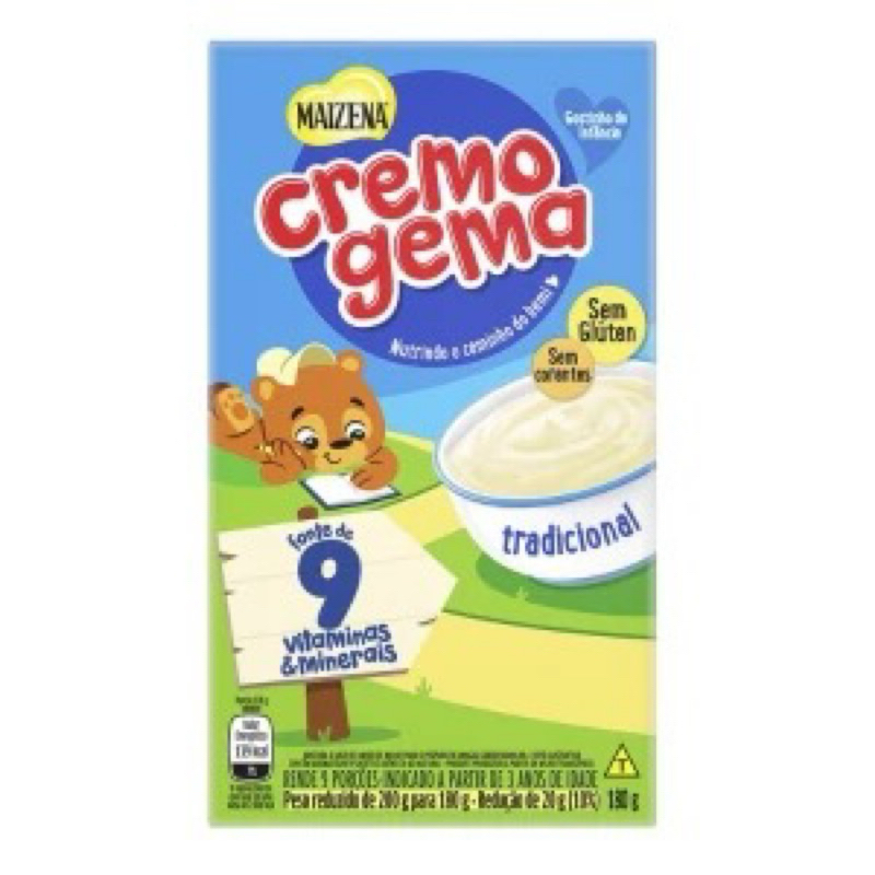 Kit 10 Cremogema Maizena Tradicional 180g