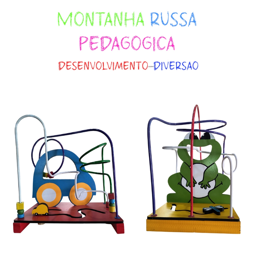 Brinquedo infantil Pedagógico Educativo Didatico Aramado Montanha Russa varios modelos