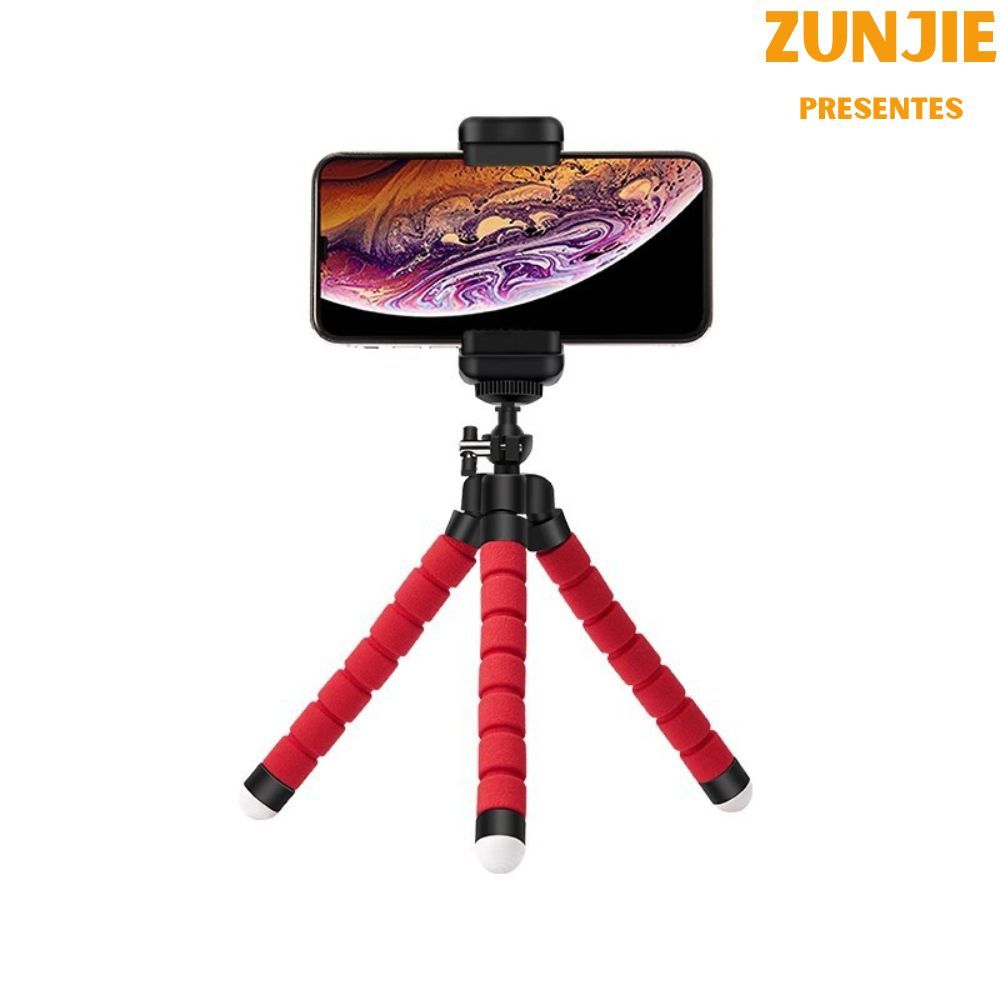 Mini Tripé Portátil Celular Suporte Polvo Flexível Tripé Celular em Oferta na Shopee