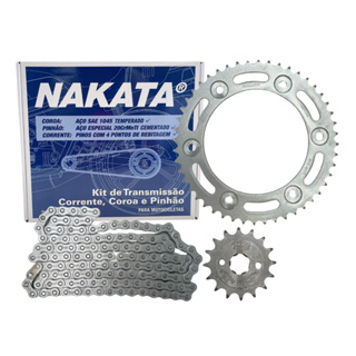 Kit Relação Transmissao NXR Bros 160 Xre 190 2016 2017 2018 2019 2020 2021 2022 2023 Original Nakata em Oferta na Shopee